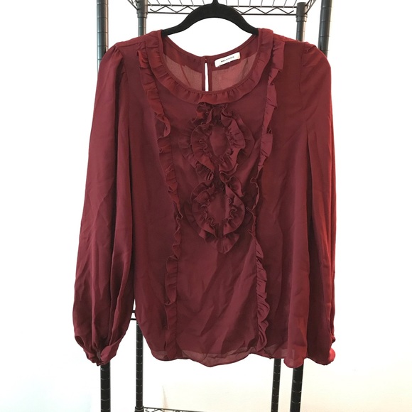 Max Studio Red Blouse - Picture 1 of 4